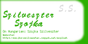 szilveszter szojka business card